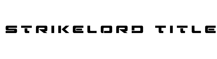 Strikelord Title  Free Fonts Download