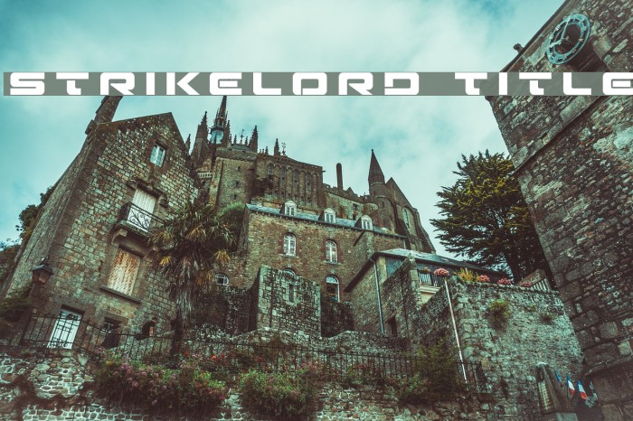 Strikelord Title Font examples