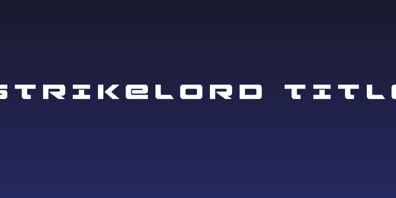 Strikelord Title Social Header