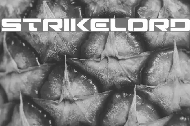 Strikelord Font examples