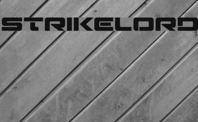 Strikelord Font examples