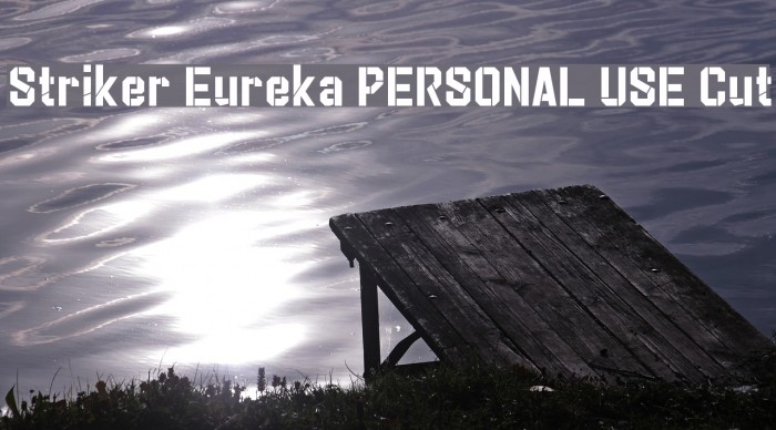 Striker Eureka PERSONAL USE Cut Font examples