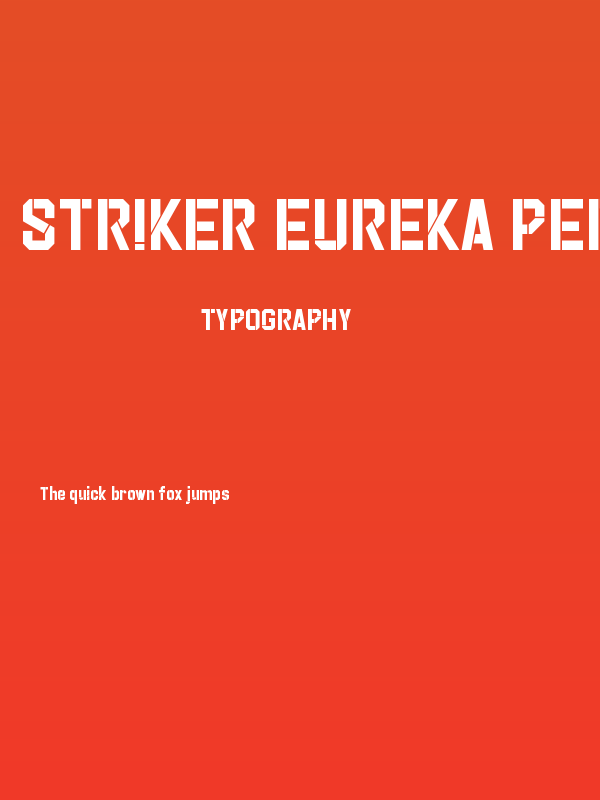 Striker Eureka PERSONAL USE Cut Poster