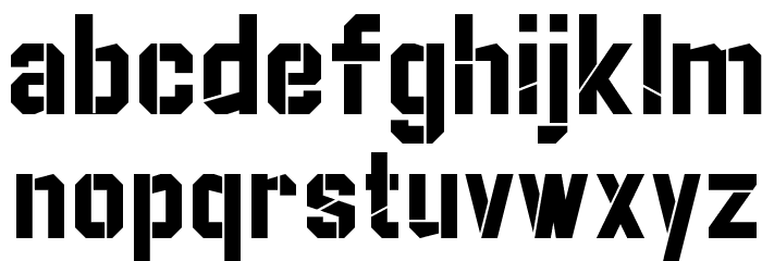 Striker Eureka PERSONAL USE Cut Font LOWERCASE