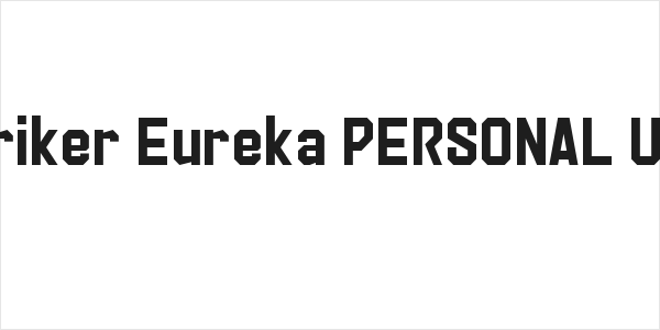 Striker Eureka PERSONAL USE Logo