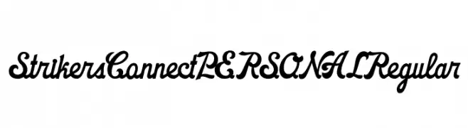 Strikers Connect PERSONAL Regular  Frei Schriftart Herunterladen