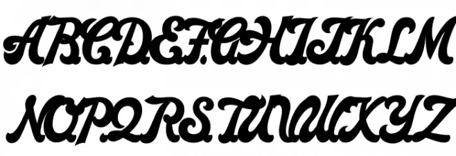 Strikers Script Bold PERSONAL Regular Schriftart Groß