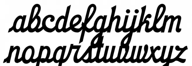 Strikers Script PERSONAL Regular خط أحرف صغيرة