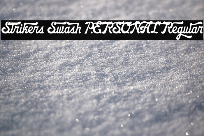 Strikers Swash PERSONAL Regular Example 2