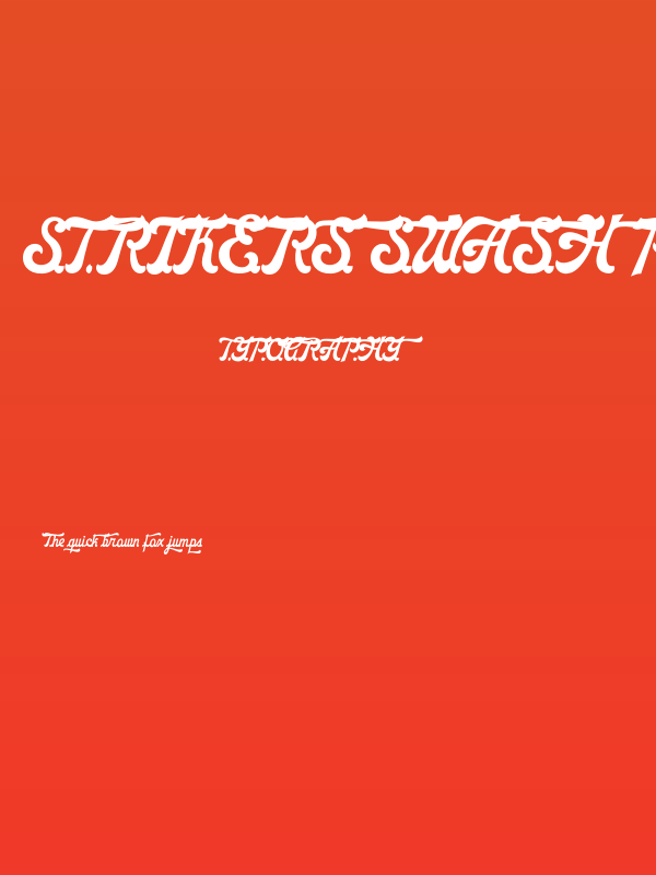 Strikers Swash PERSONAL Regular Poster