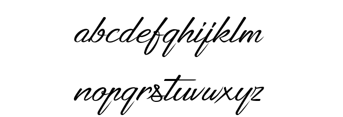 Strikeyour Path Font LOWERCASE