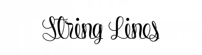 String Lines  Скачать бесплатные шрифты