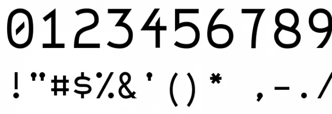 String Literal 437 Medium Font OTHER CHARS