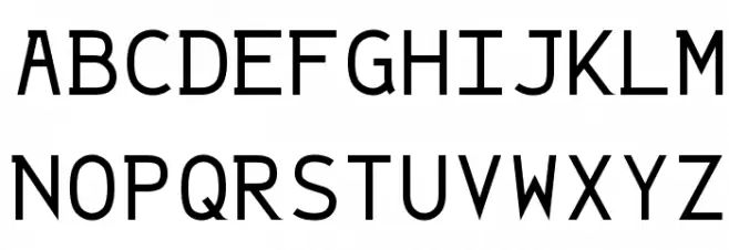 String Literal 437 Medium Шрифта ВЕРХНИЙ