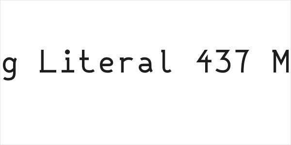 String Literal 437 Medium Logo