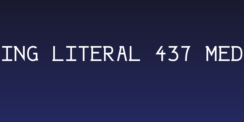 String Literal 437 Medium Social Header