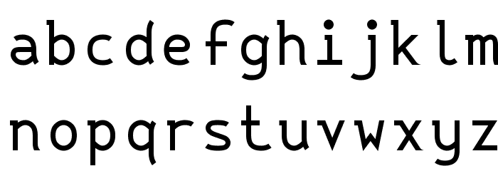 String Literal Medium Font LOWERCASE