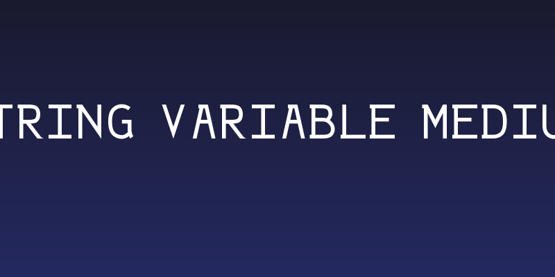 String Variable Medium Social Header