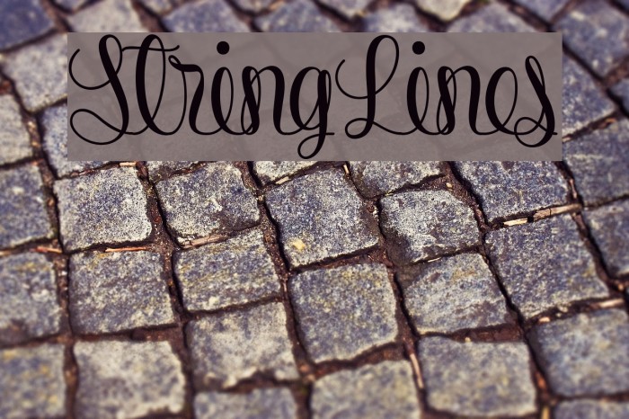 StringLines Font examples
