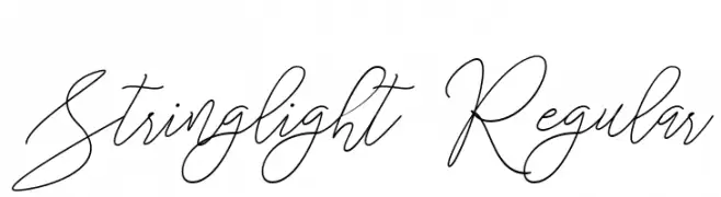 Stringlight  Regular  Frei Schriftart Herunterladen