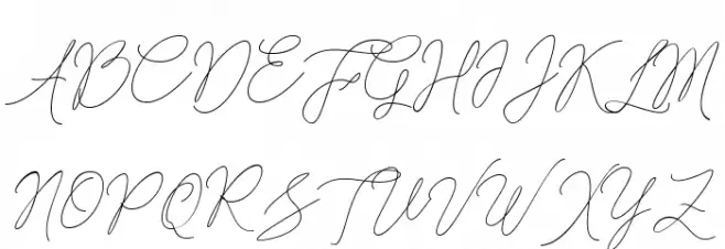 Stringlight  Regular Font UPPERCASE