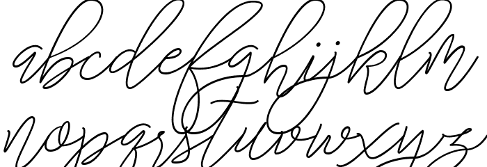 Stringlight Regular フォント 小文字