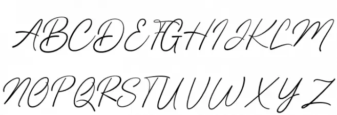 Stringline フォント 大文字