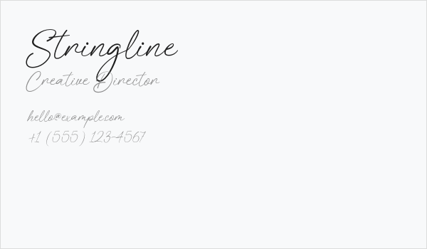Stringline Business Card