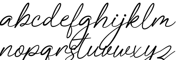 Stringline Font LOWERCASE