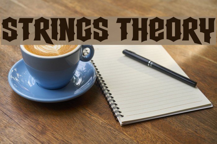 Strings Theory Font examples