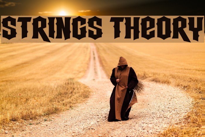Strings Theory Font examples