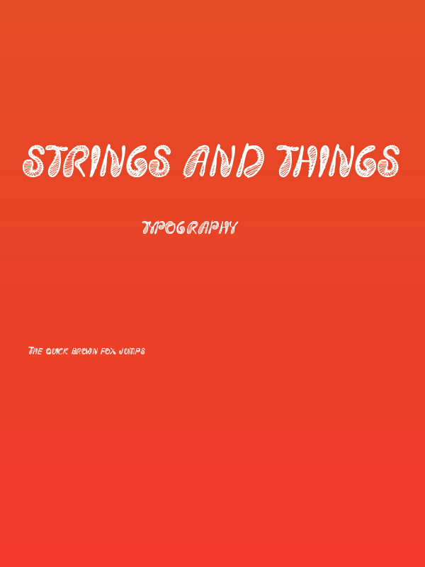 Strings and Things Poster