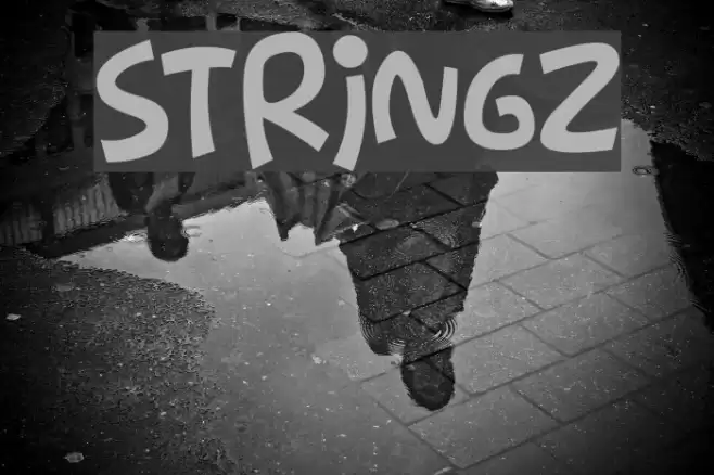 Stringz Font examples