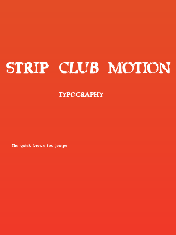 Strip Club Motion Sickness grunge deluxe Poster