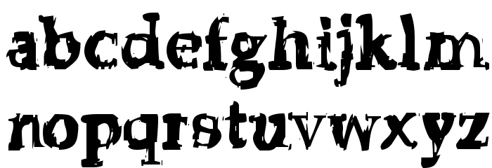 Strip Club Motion Sickness grunge deluxe Font LOWERCASE
