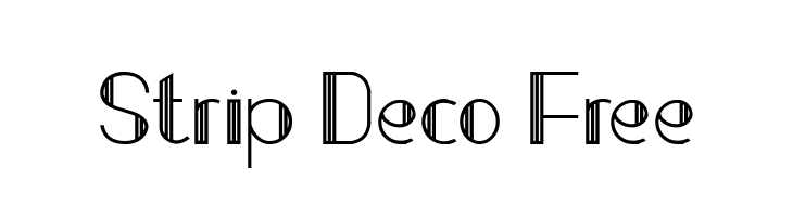 Strip Deco Free  Frei Schriftart Herunterladen