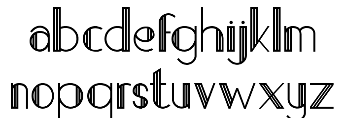 Strip Deco Free Font LOWERCASE
