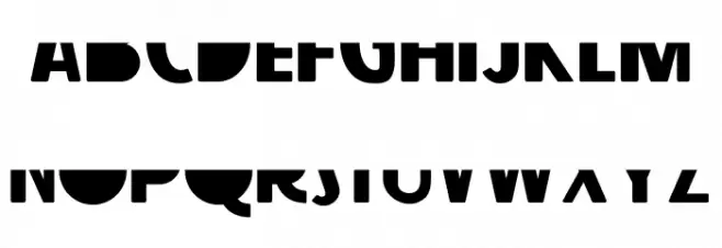 Strip Line Down Font Litere mari