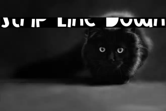 Strip Line Down Font examples