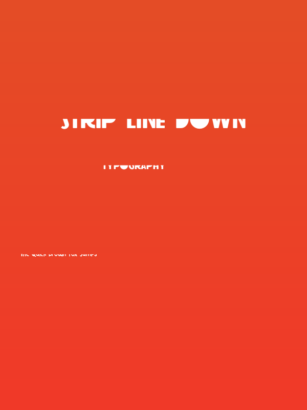 Strip Line Down Poster