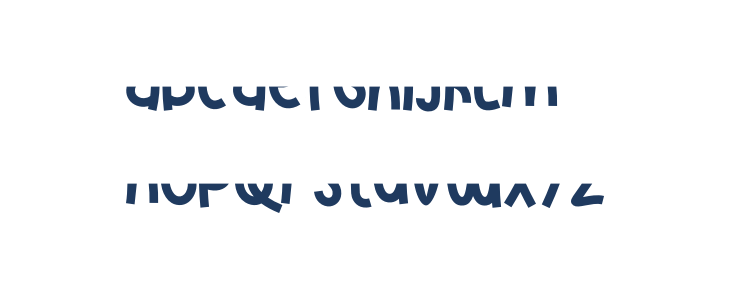 Strip Line Down Lowercase