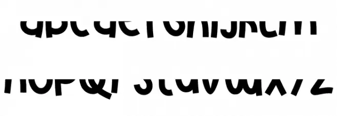 Strip Line Down 字体 小写