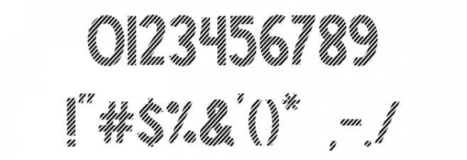 Strip Line Strip Font OTHER CHARS