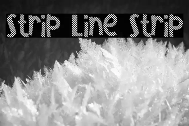 Strip Line Strip Font examples