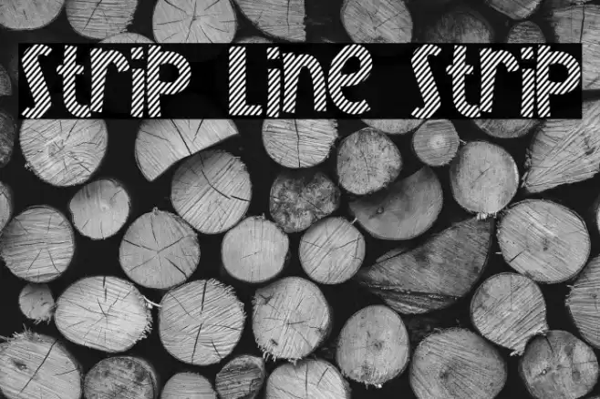Strip Line Strip Font examples