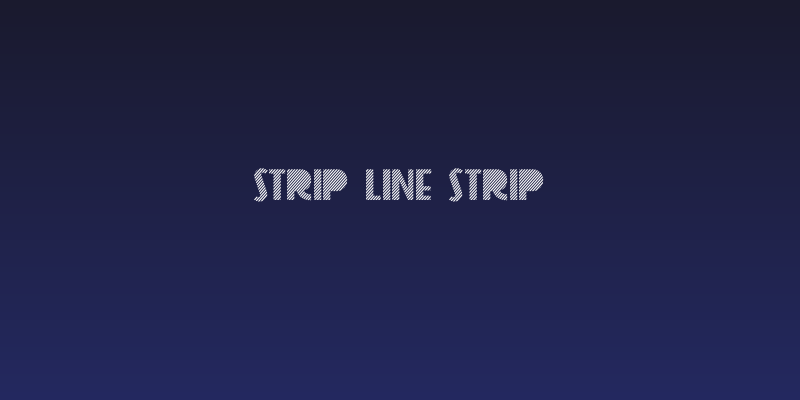 Strip Line Strip Social Header