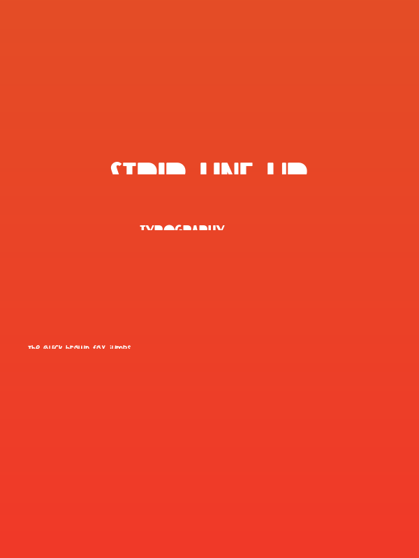 Strip Line Up Poster