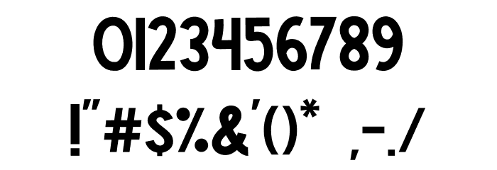 Strip Line Font OTHER CHARS