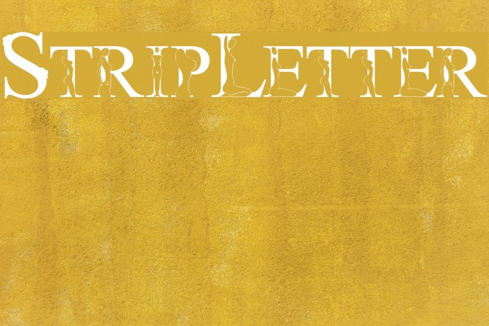 StripLetter1 Font examples