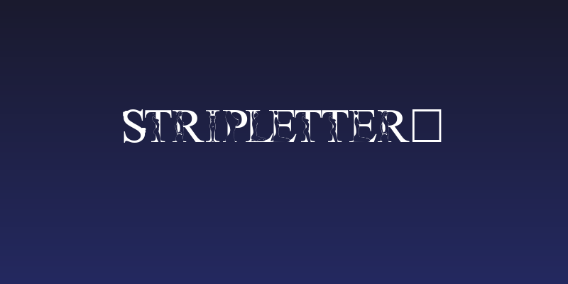 StripLetter1 Social Header